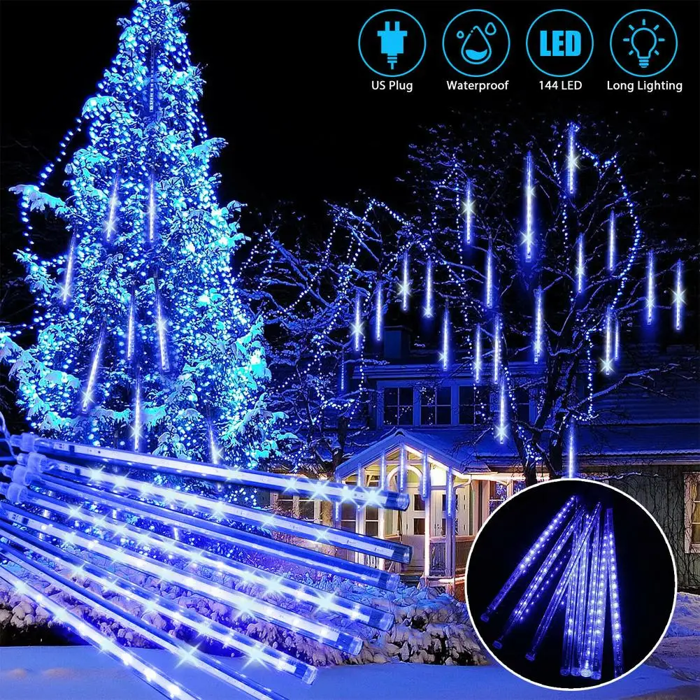 

Led Meteor Shower Rain String Light Waterproof High Brightness For Outdoor Christmas Garden Party Decor