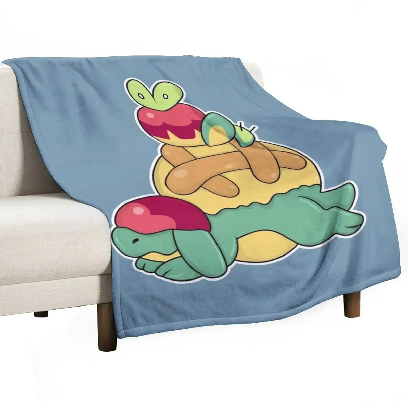 Appletun and Applin Throw Blanket funny gift Warm Weighted halloween Blankets