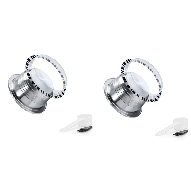 

Refillable Coffee Capsule Pod Stainless Steel Espresso Filter Fits For Nespresso Delonghi Machines