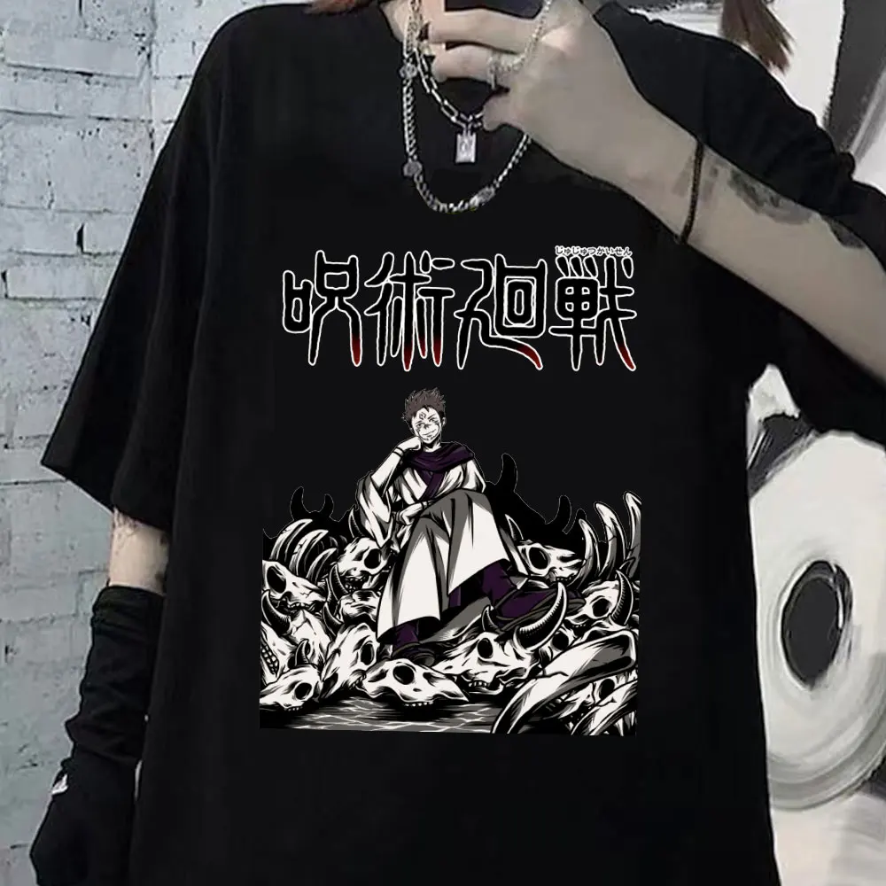 

Japanese Anime Jujutsu Kaisen Men T-shirts Ryomen Sukuna Print Tees Manga Harajuku Cool Unisex Short Sleeves T-Shirt Male Tops