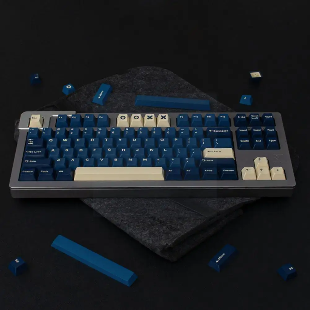 

Оригинальная механическая клавиатура с 192 клавишами для Matrix01 Abs Double Shot Keycap Blue 87/98 для любителей игр V6p7