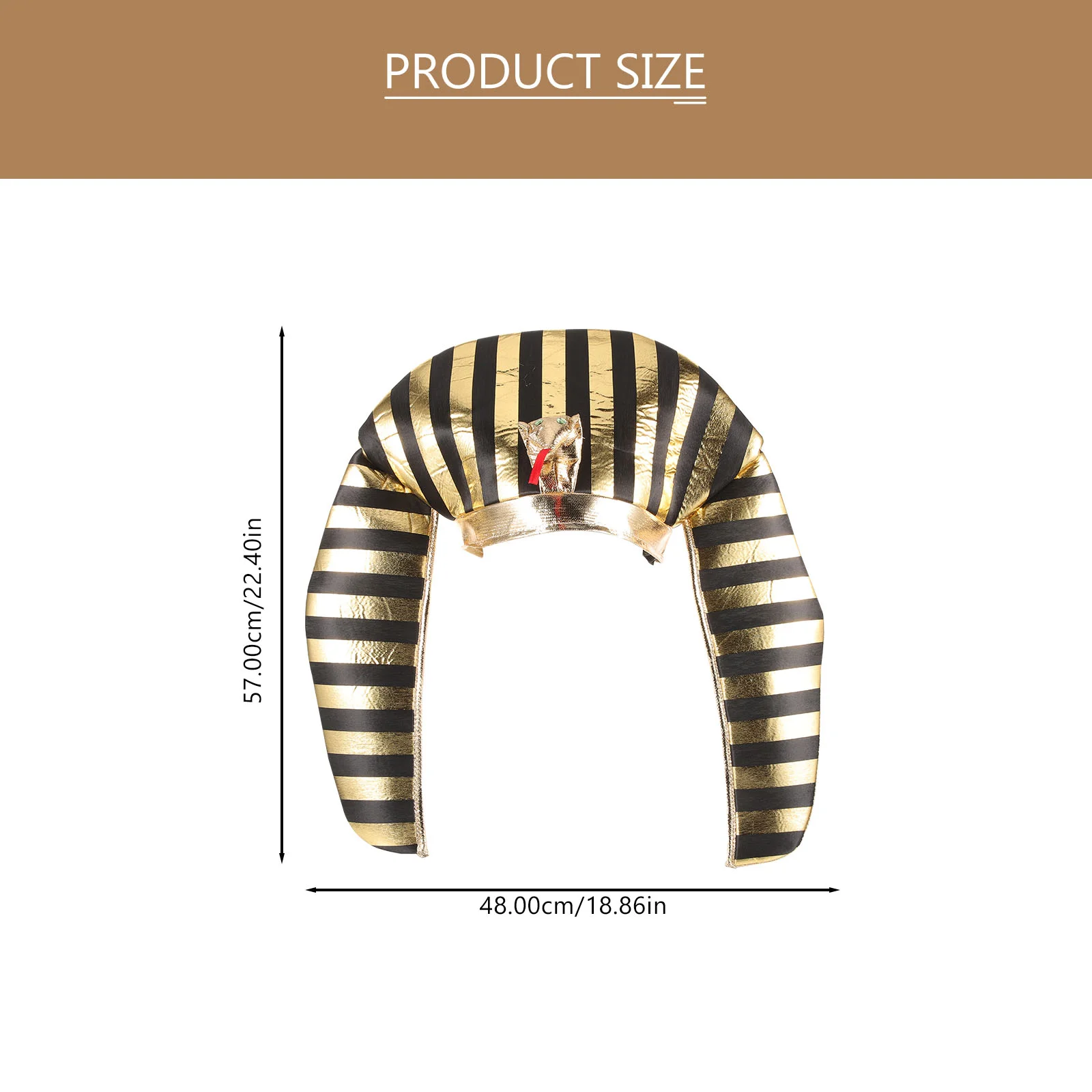 Реквизит скипетра египетский костюм для Хэллоуина макияжа шляпа фараона