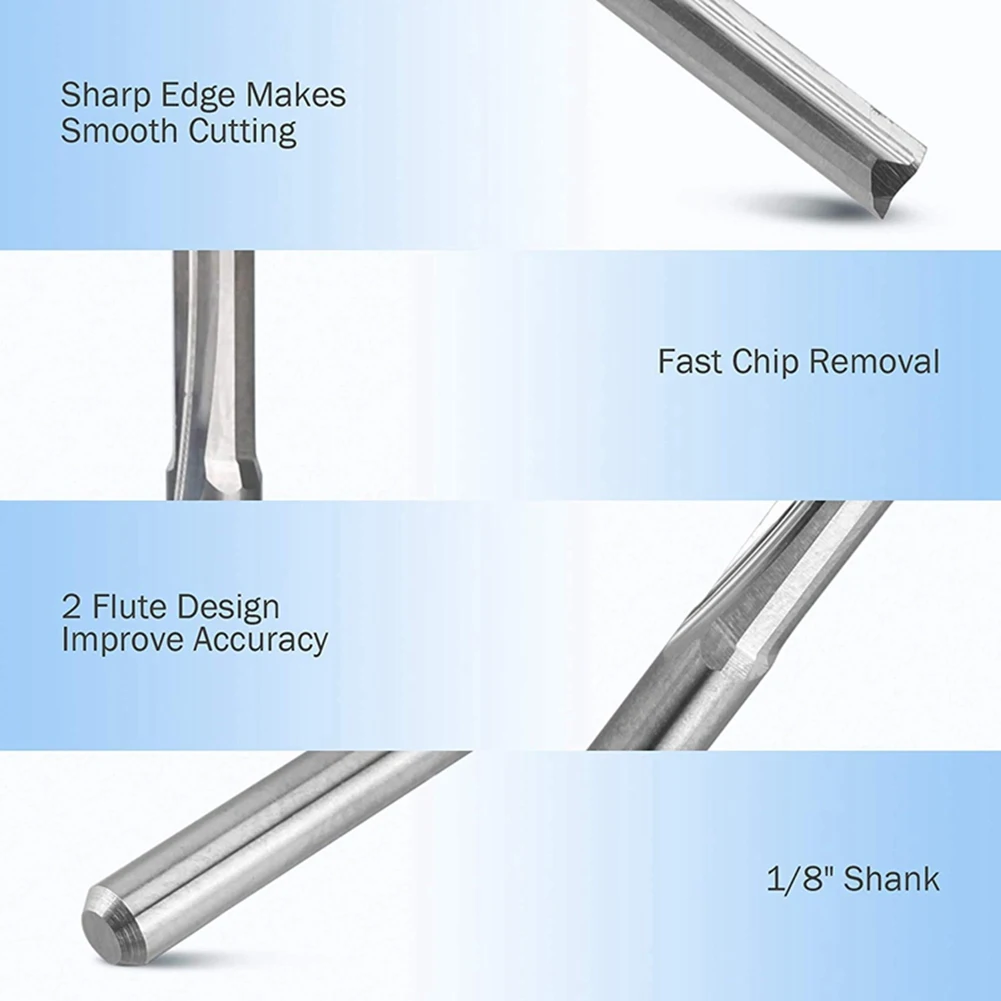 Фреза ЧПУ с 2 канавками 3 175 мм 10 шт.