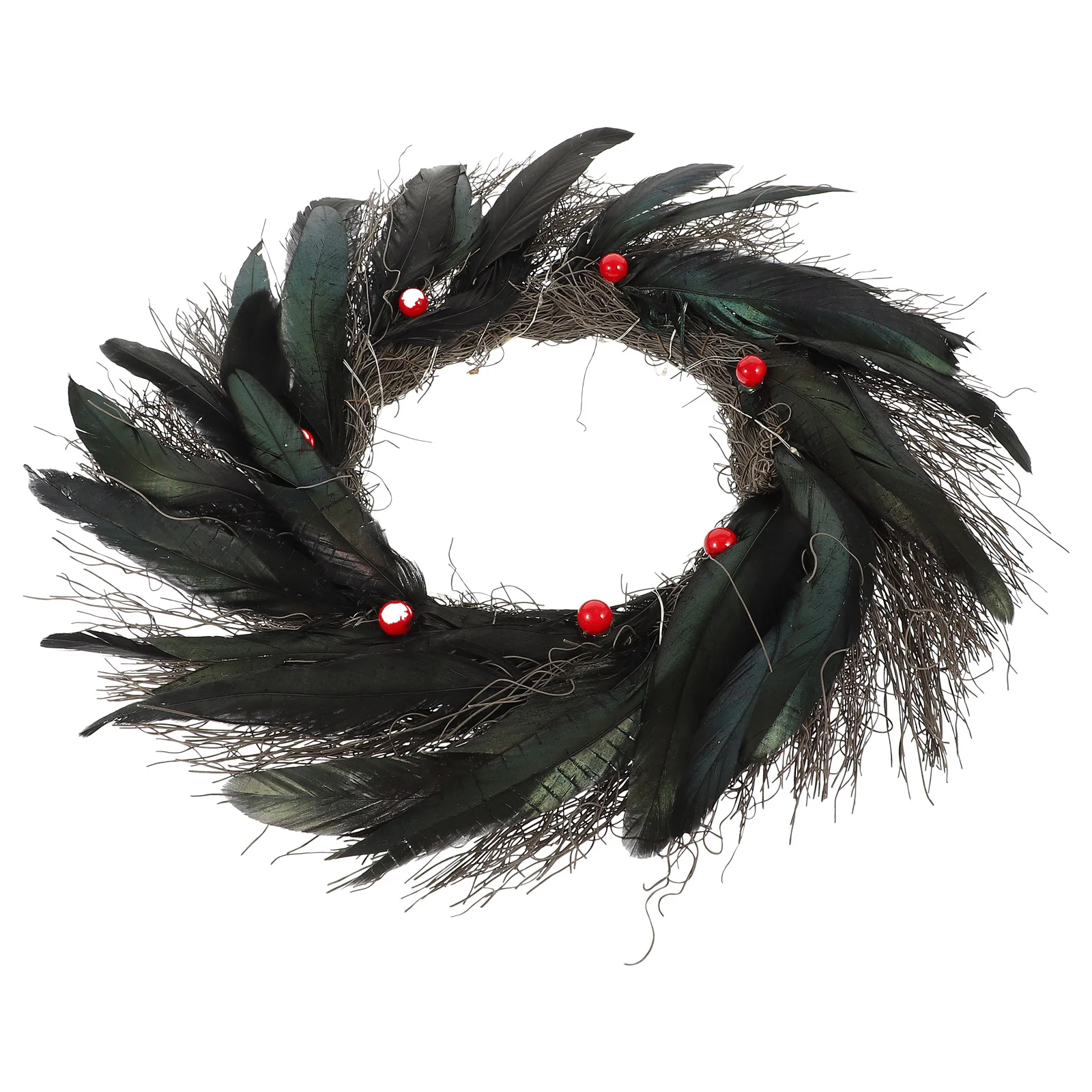 

Венок на Хэллоуин, черная Гирлянда для вечевечерние, светящийся светодиодный передний венок, украшения, призрак, пугающий наружный венок