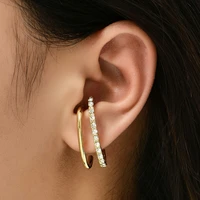 temperament simple full diamond earrings 2022 new vintage ear jewelry