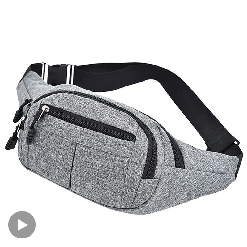 

Fanny Pack Waist Bag Waterproof For Women Men Phone Belt Pouch Male Bum Hip Sack Belly Cross Banana Shoulder Handbag Kangaroo