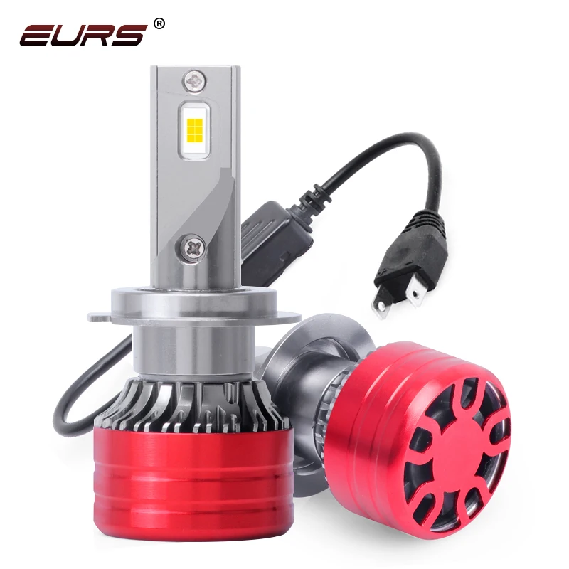 

EURS Car LED Headlight H7 LED H4 H1 H8 H9 H11 HB3 HB4 9005 9006 6000K 120W 12000LM Auto LED Lamp Bulbs Turbo Fog Light White 12V