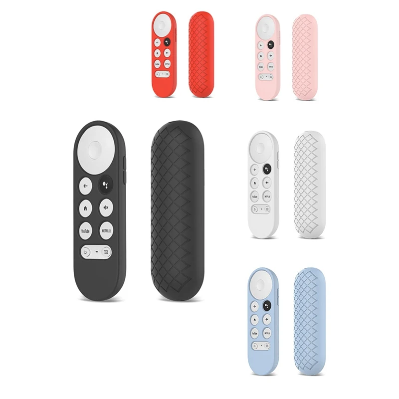 

Non-Slip Soft Silicone Case For Google 2020 TV Remote Control Protective Cover Shell