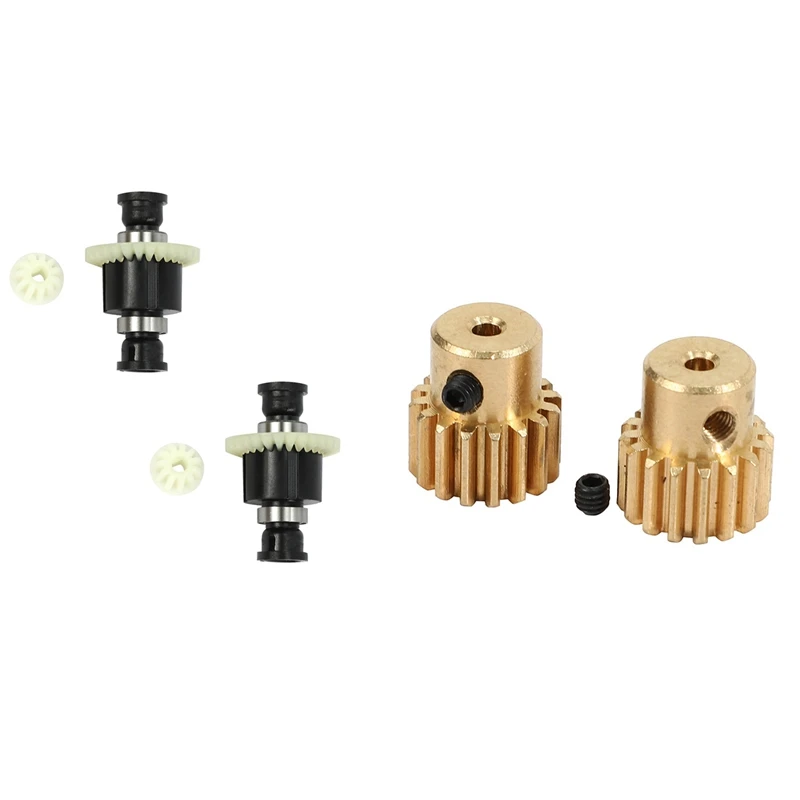 

2 шт. дифференциал в сборе для радиоуправляемого автомобиля с 2 шестернями двигателя 16T для SG