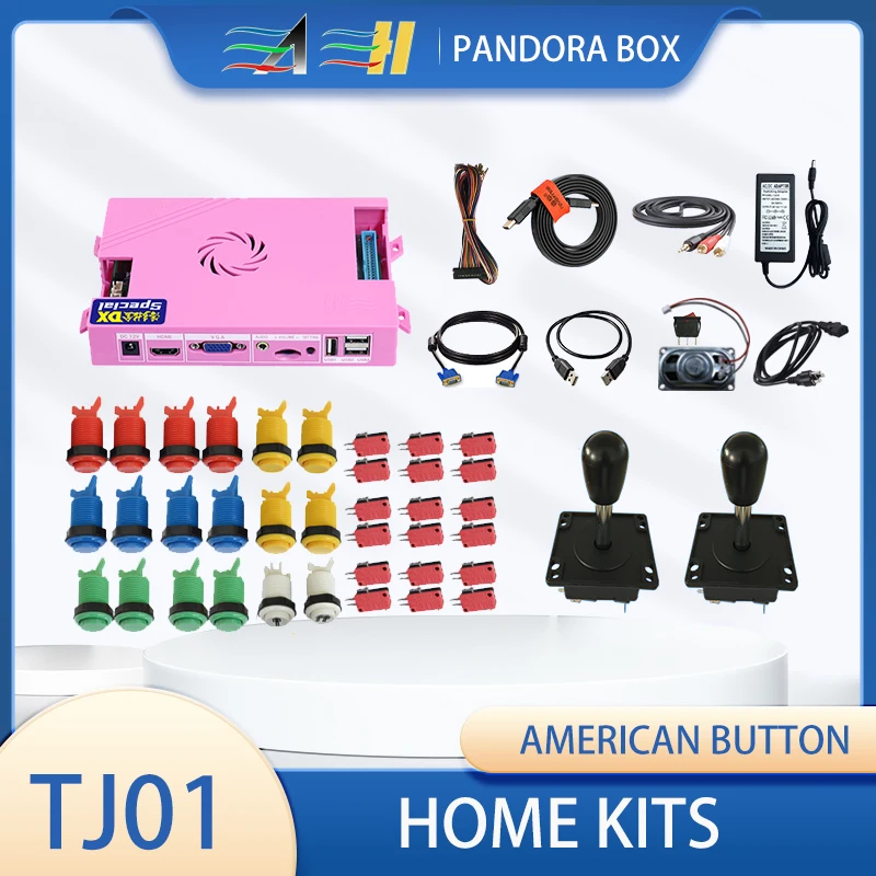 The Pandora Games Jamma Arcade Zero Delay Board 3D Kit  With Coin Acceptor For Crt Tv Machine Full Size