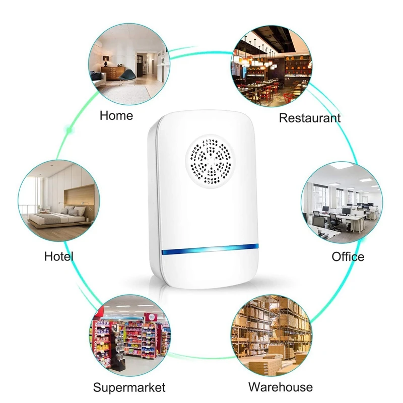 4 PCS Ultrasonic Pest Repeller Electronic Repellent Plug in Indoor Control for Insect Mice Mosquito US |