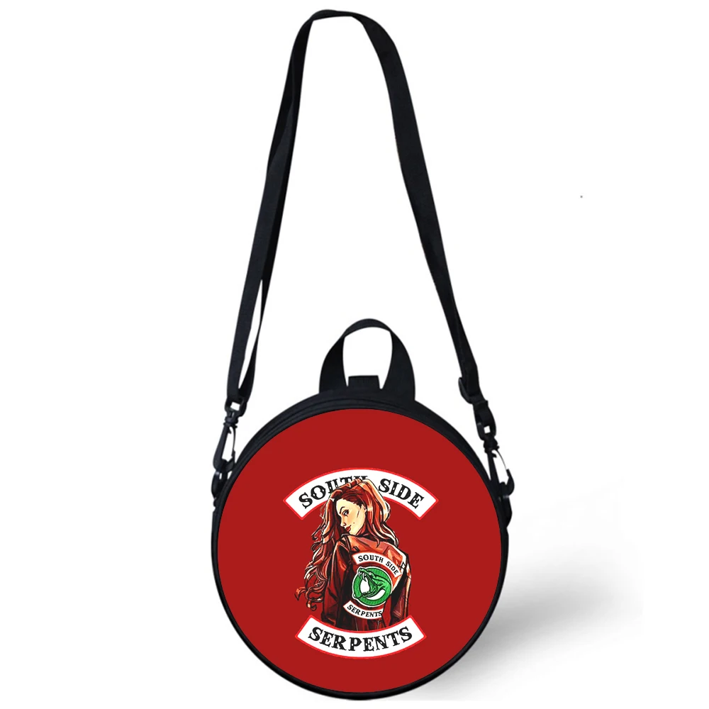 TV Riverdale Child kindergarten Bag 3D Print Crossbody Shoulder Bags For School Women Mini Round Bagpacks Rugtas Bag