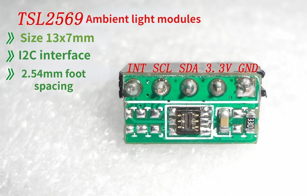 

TSL2569, Opt3001 Ambient Light Sensor