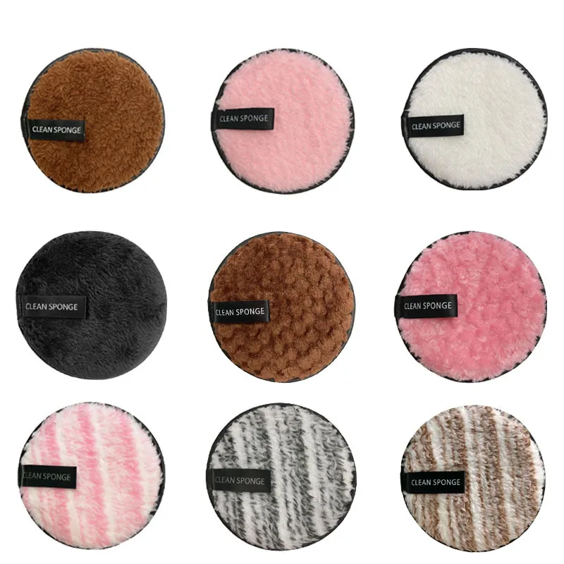 

Reusable Makeup Remover Pads Cotton Wipes Microfiber Make Up Removal Sponge Cotton Cleaning Pads Tool