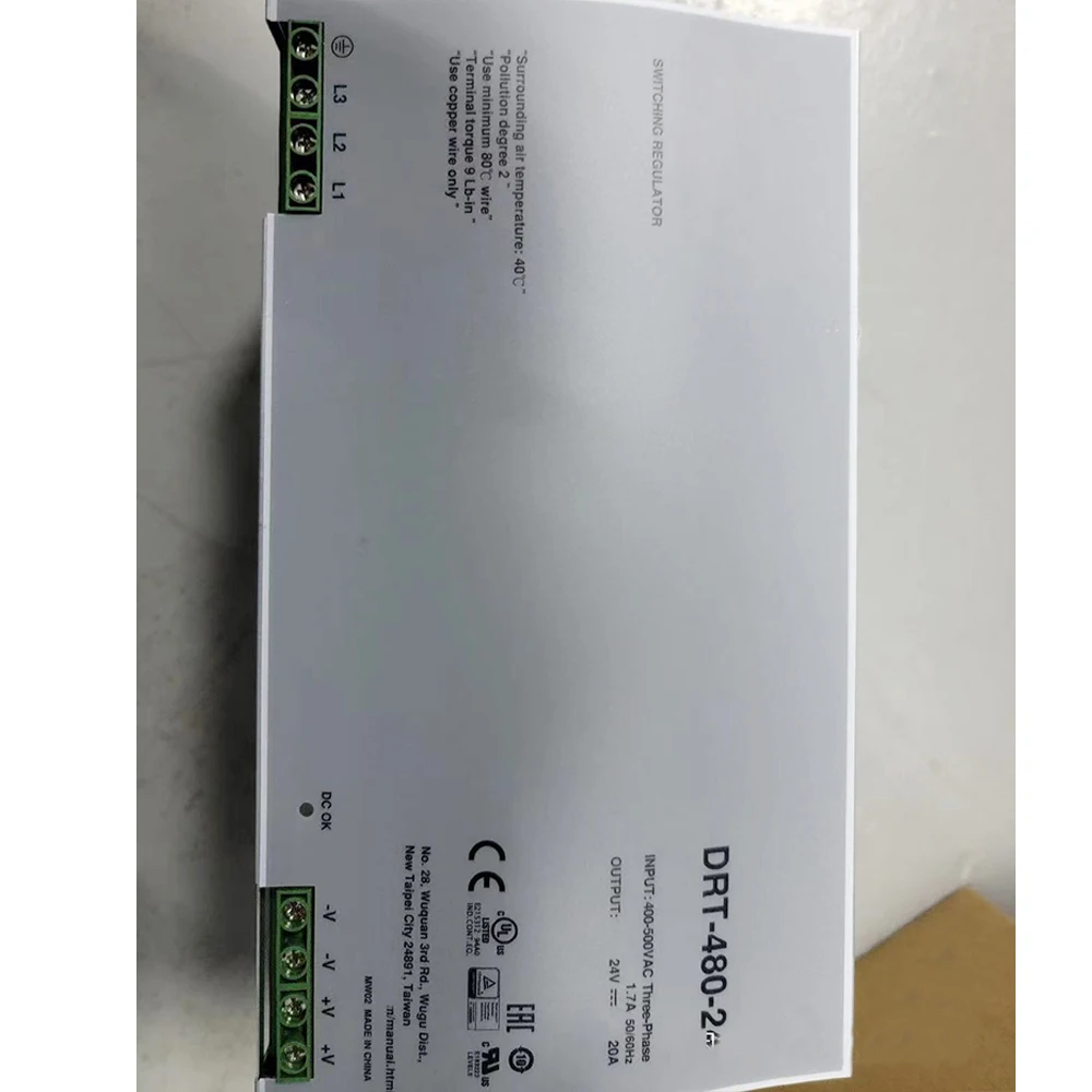 

DRT-480-24 Swtiching Regulator 24V 20A