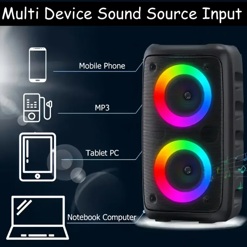 Портативная беспроводная HIFI Bluetooth-колонка звуковая система домашнего кинотеатра