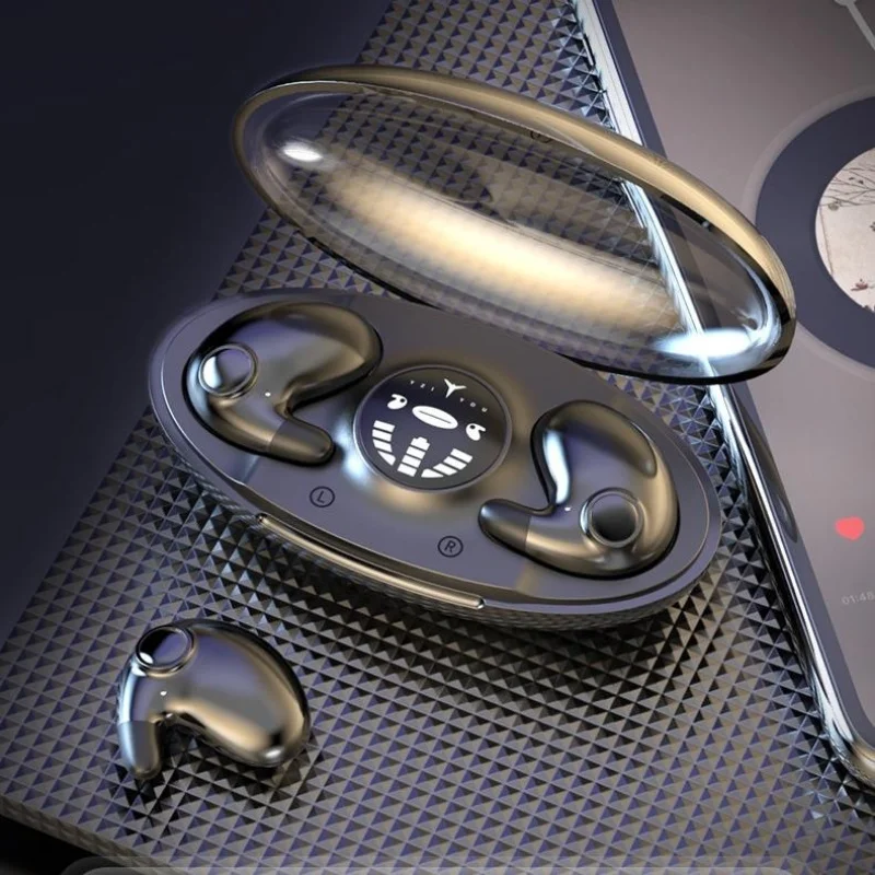 

2023 New Sleep Wireless Earphone Bluetooth 5.3 Hidden Earbuds Lightweight Waterproof Noise Proof Touch Control Headphones Sale