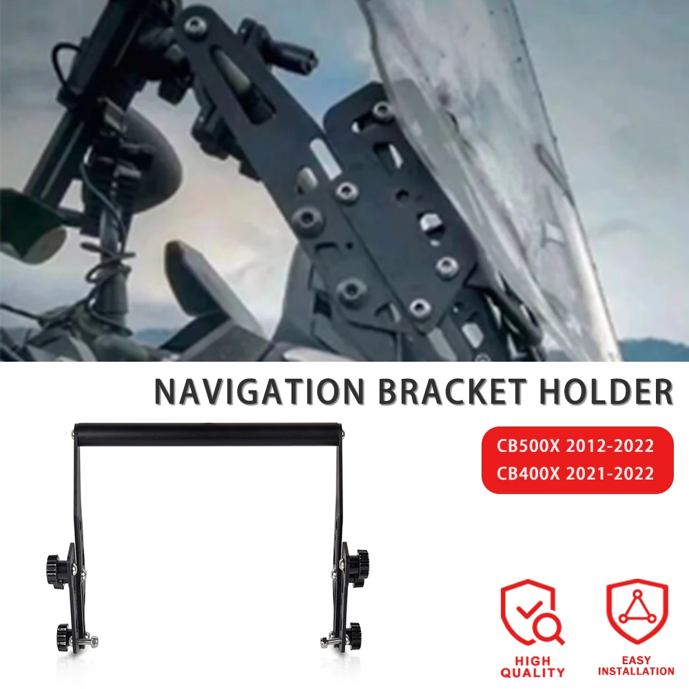 

Motorcycle Stainless Steel Accessories Navigation Bracket Holder For HONDA CB500X CB 500X 2012-2023 CB400X CB400 X 2021-2023