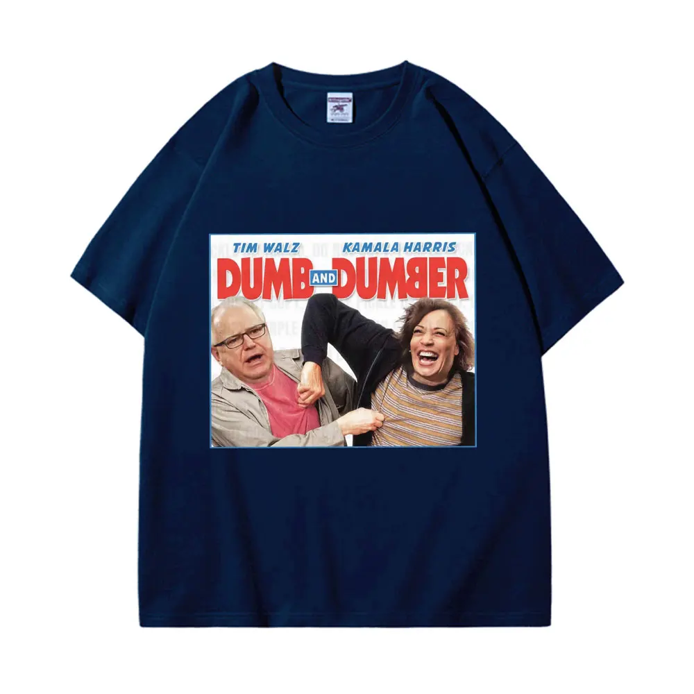 Забавная футболка с рисунком Камала Харриса Тима уолса и дамбера мужские женские