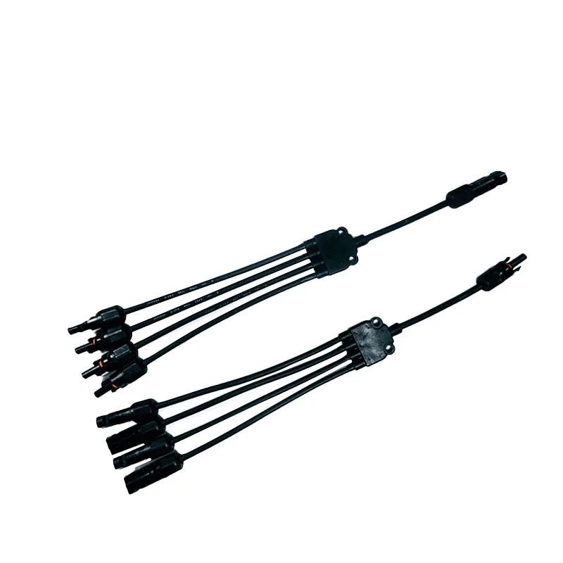 

1 пара, коннекторы для солнечных панелей, Y-образные коннекторы от 1 до 4, коннектор для солнечных панелей, 5-сторонний штекер и гнездо для подк...