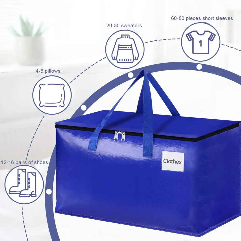 

High-quality Double Zipper Bags for Efficient Packing Unpacking Durable Waterproof Moving Bags Reinforced Handles Easy to Clean