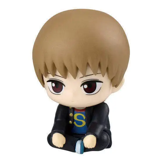 Фото Оригинальная фигурка Bandai Gintama Machibouke Vol.02: Гинпачи-сенсей сидячий, Камуи Такасуги GP, модель-украшение, игрушка, подарок №5