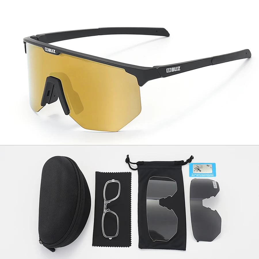 

B/BLIZ Hero Cycling Eyewear Outdoor Sports Polarized Sunglasses Road Bike Mountain Bicycle Gafas Ciclismo 3Lnes Sun Glasses