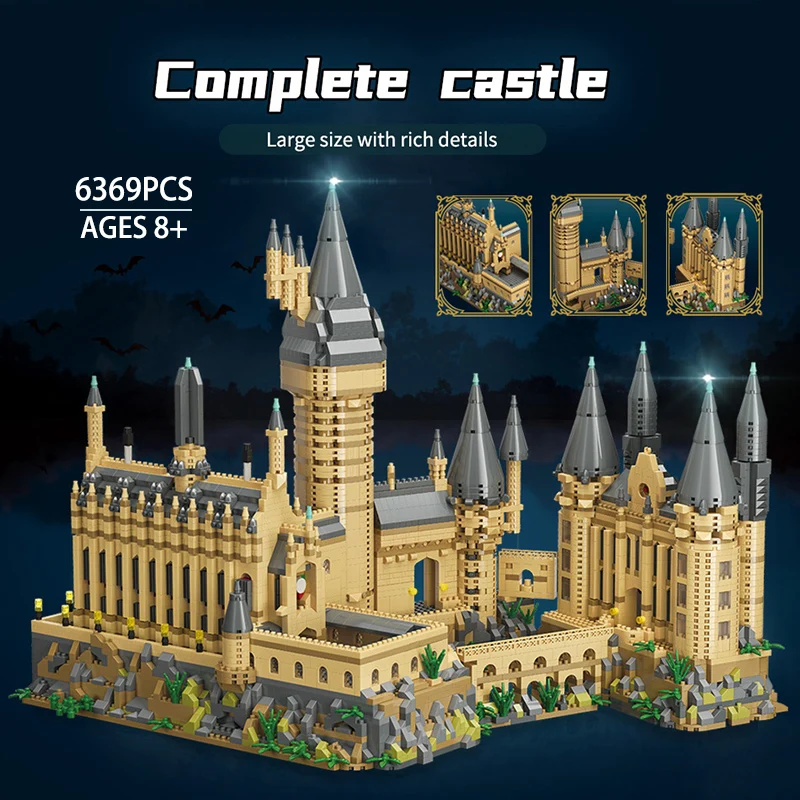 

MOC 6369Pcs City Magic Medieval Castle MOC Mini Model Building Micro Blocks Architecture Assemble Bricks Toys For Children Gift