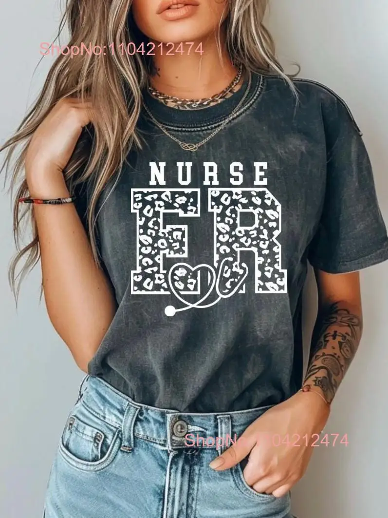 Футболка медсестры экстренного отделения ER Medicine Room RNT с длинными или короткими