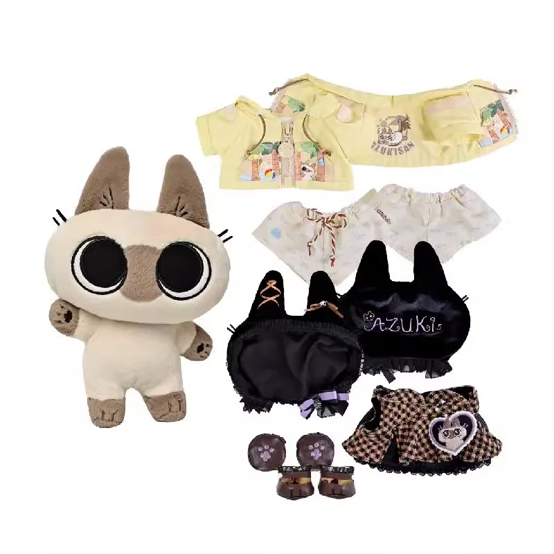 

Original Genuine Chu's Story AZUKISAN Siamese Cat Cartoon Anime Figure Stuffed Plush Doll Toys Super Cute Birthday Gift