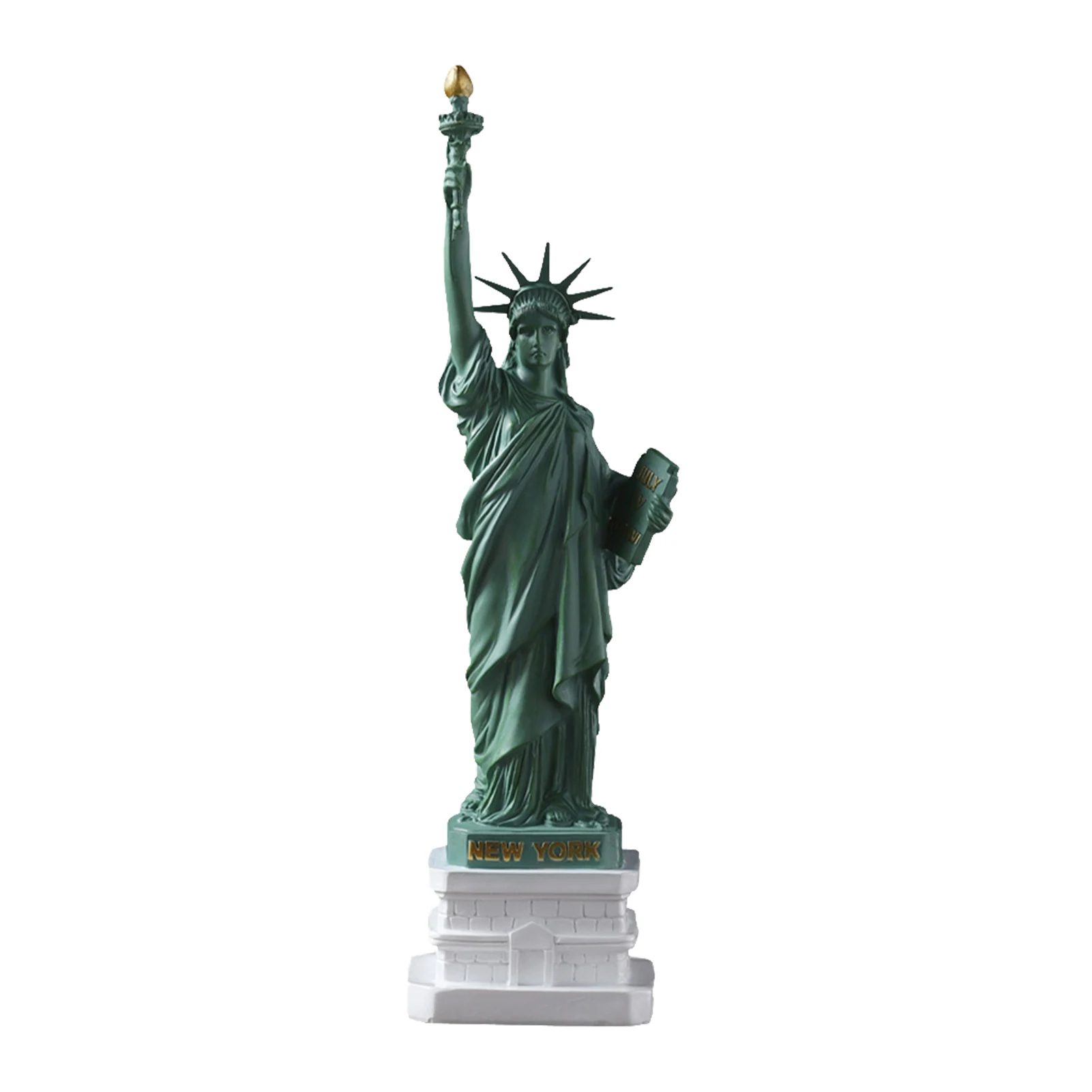 

Statue Of Ornament Landmark Gift Sculpture Free Standing Home Decor New York Resin Craft Vivid Living Room Waterproof