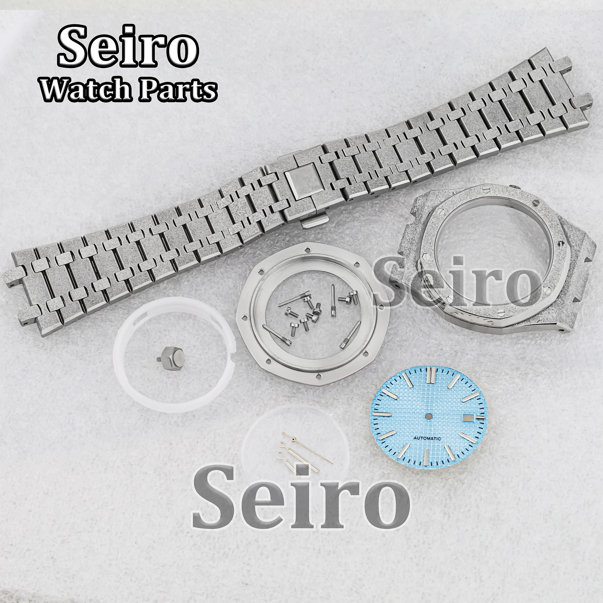 42 мм NH35 чехол Frost Octagon браслет из нержавеющей стали водонепроницаемый сапфировое