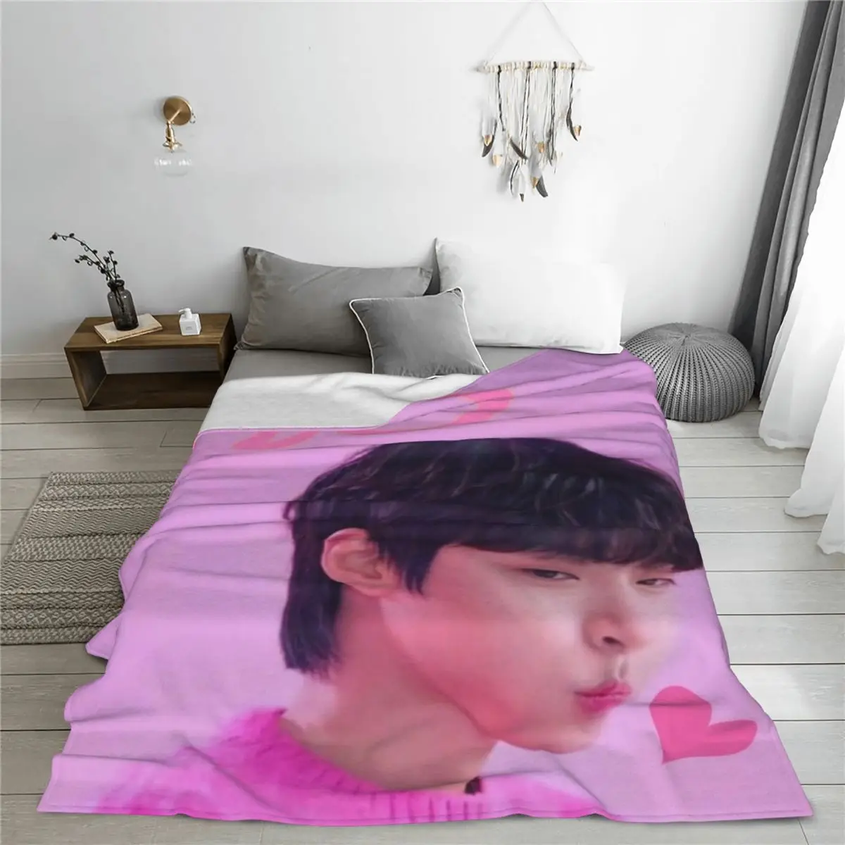 Одеяло Hwang In Yeop фланец текстильный декор портативные супер мягкие пледы для