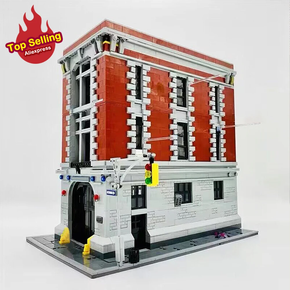 

City Street View Firehouse Headquarters Ideas Model Compatible 75827 Moc Buiilding Block Bricks Educational Kid Toy Gift 4634PCS