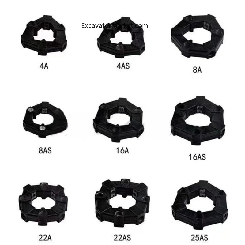 Соединение гидравлического насоса экскаватора резиновая муфта двигателя