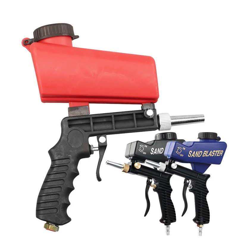 

Adjustable Sandblasting Gun 90psi Portable Sand Blaster Sand Blasting Machine Gravity Small Handheld Pneumatic Blasting Gun Set