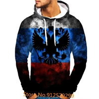 2022 fashion men 3d print russia hoodies casual hip hop hooded sweatshirt