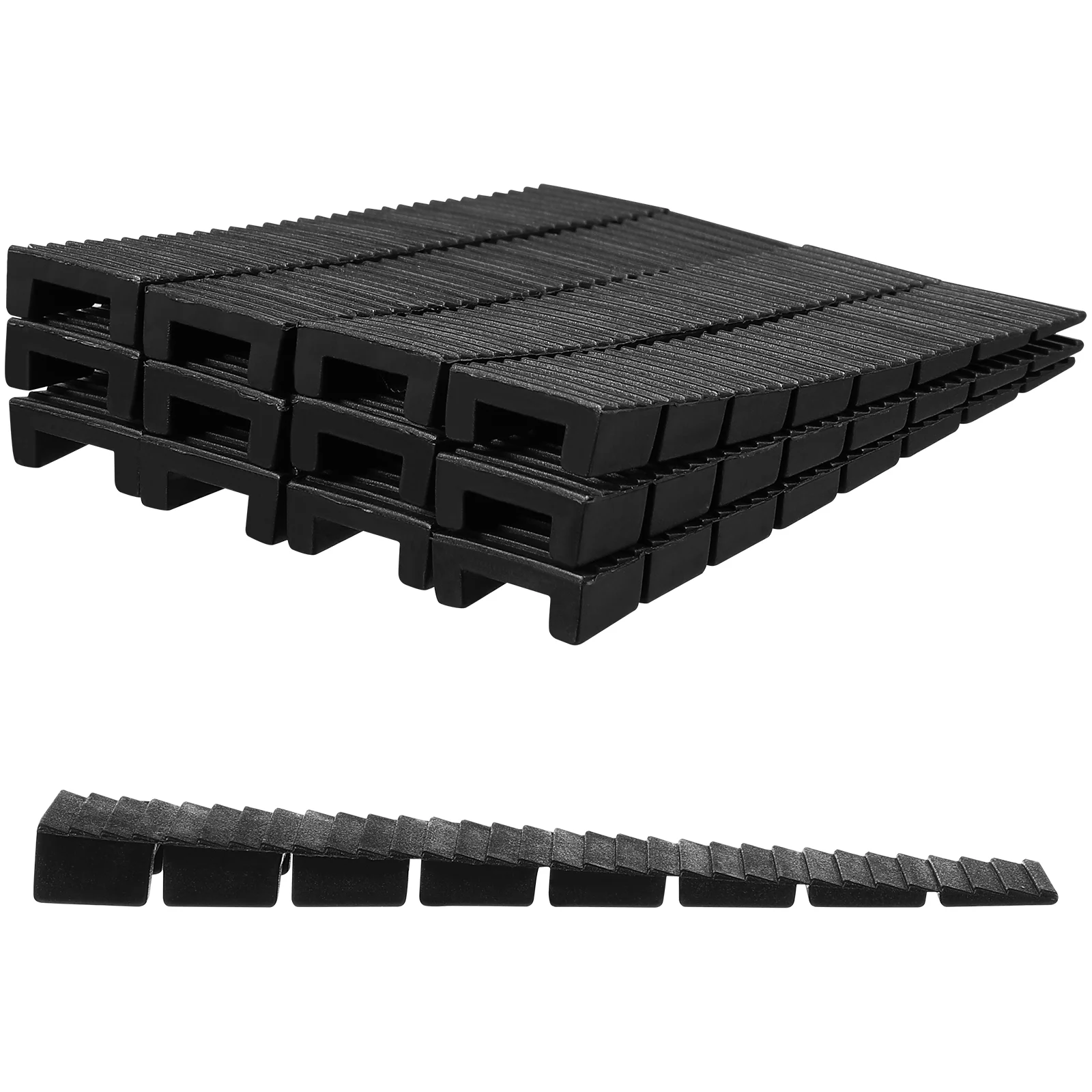 

20 Pcs Gasket Plastic Wedges Furniture Levelers Shims Adjust Bed Abs Leveling Sofa Stabilize
