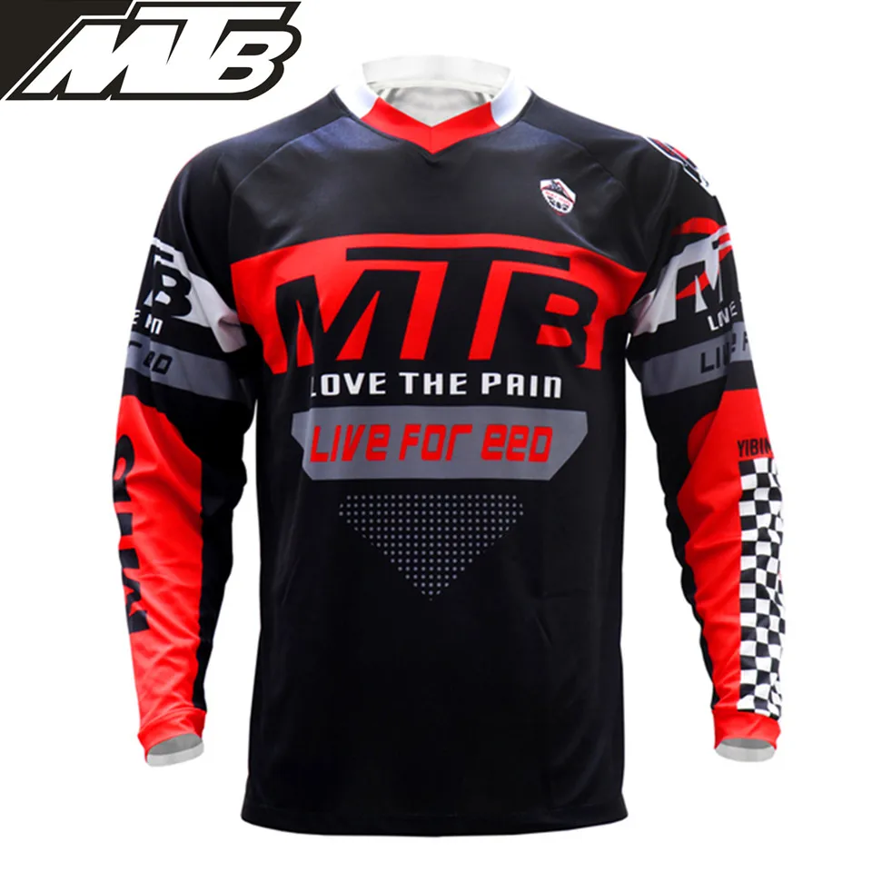 Рубашка горная с длинным рукавом для гонок майка мотокросса езды на мотоцикле