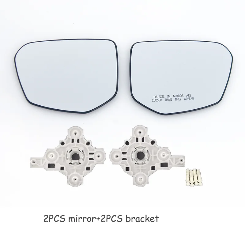 

Левое и правое боковое зеркало заднего вида с подогревом, стеклянный объектив, пластиковый кронштейн для Honda Civic 2016-2020, американская версия, автомобильные Внешние боковые зеркала