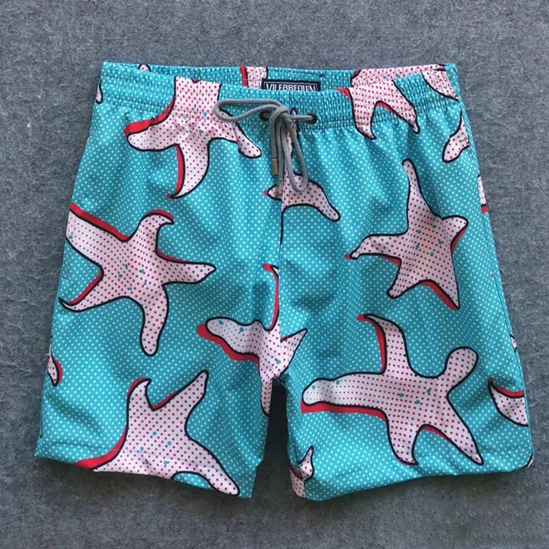 

Мужские Танцевальные шорты в горошек, пляжные шорты-бермуды в стиле ретро с принтом морской звезды, плавки для плавания, 2022