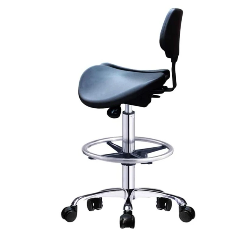 With Backrest Rolling Adjustable Height For Clinic Dentist Spa Massage Medical Salons Studio