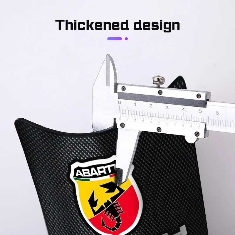 Фото Для Abarth 595 124 Fiat 600 500L Ducato Panda Grande Punto: противоскользящий коврик-держатель для телефона на приборную панель автомобиля, аксессуары из ПВХ. №3