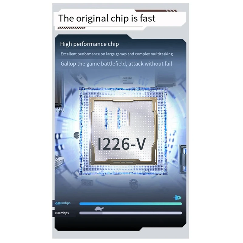 Однопортовая Проводная сетевая карта I226V с подставкой компьютерные аксессуары