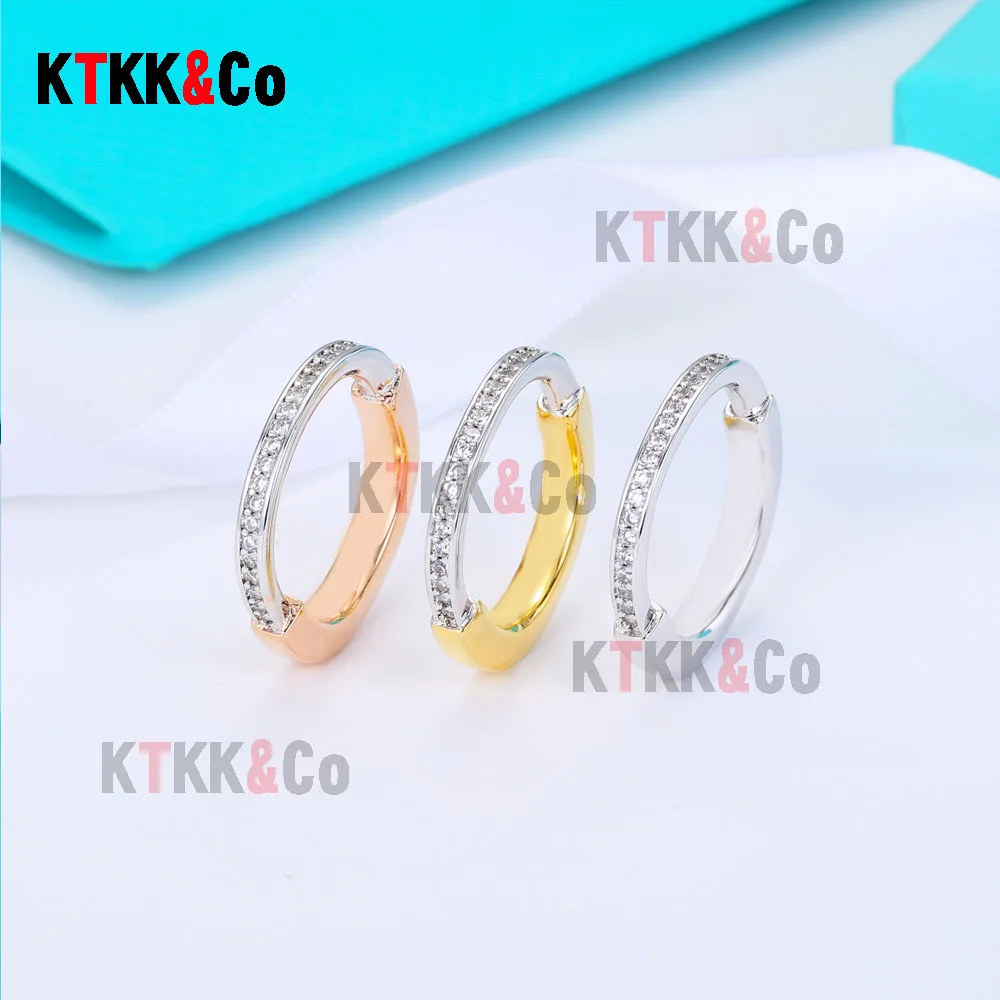 

High quality 925 sterling silver fashionable LOCK series lock ring women's luxury ring jewelry Christmas gift