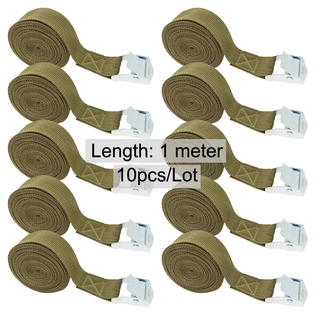 

Buckle Tie-Down Belt Cargo Straps For Car Motorcycle Bike With Metal Buckle Belt Strong Ratchet Lashing Strap for Luggage