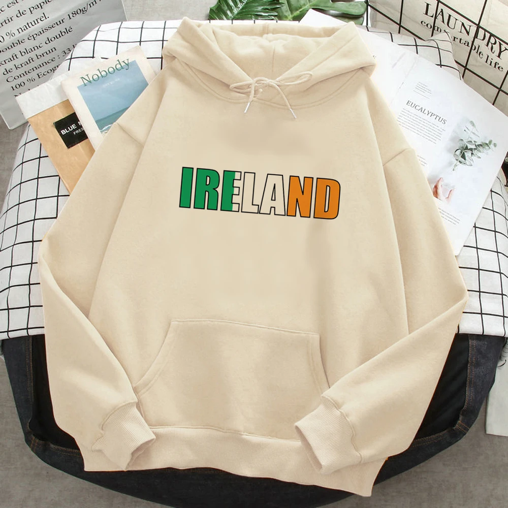 

Ireland hoodies women aesthetic long sleeve top Hood Hooded Shirt women harajuku Hooded Shirt