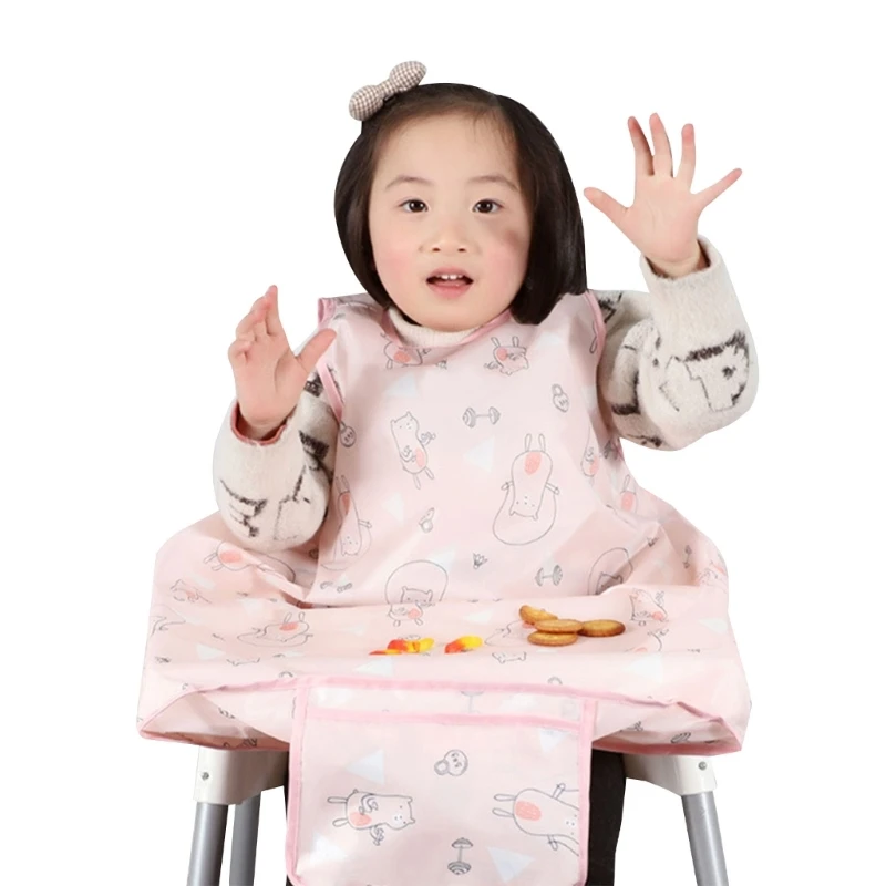 

Детский фартук слюнявчик для кормления ребенка слюнявчик для кормления 2 в 1 скатерть для высоких стульев оптом