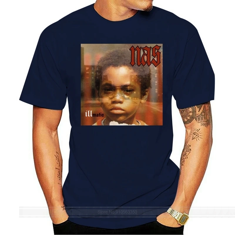 Phiking Nas Illmatic это было написано I Am Stillmatic XX боги сын илл эфир Футболка с принтом короткий рукав Повседневный o-образный вырез хлопок