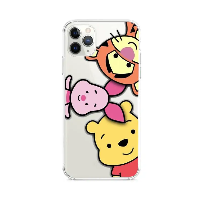 Прозрачный чехол NBDRUICAI для телефона с изображением Винни-Пуха тигра эйхора iphone 13